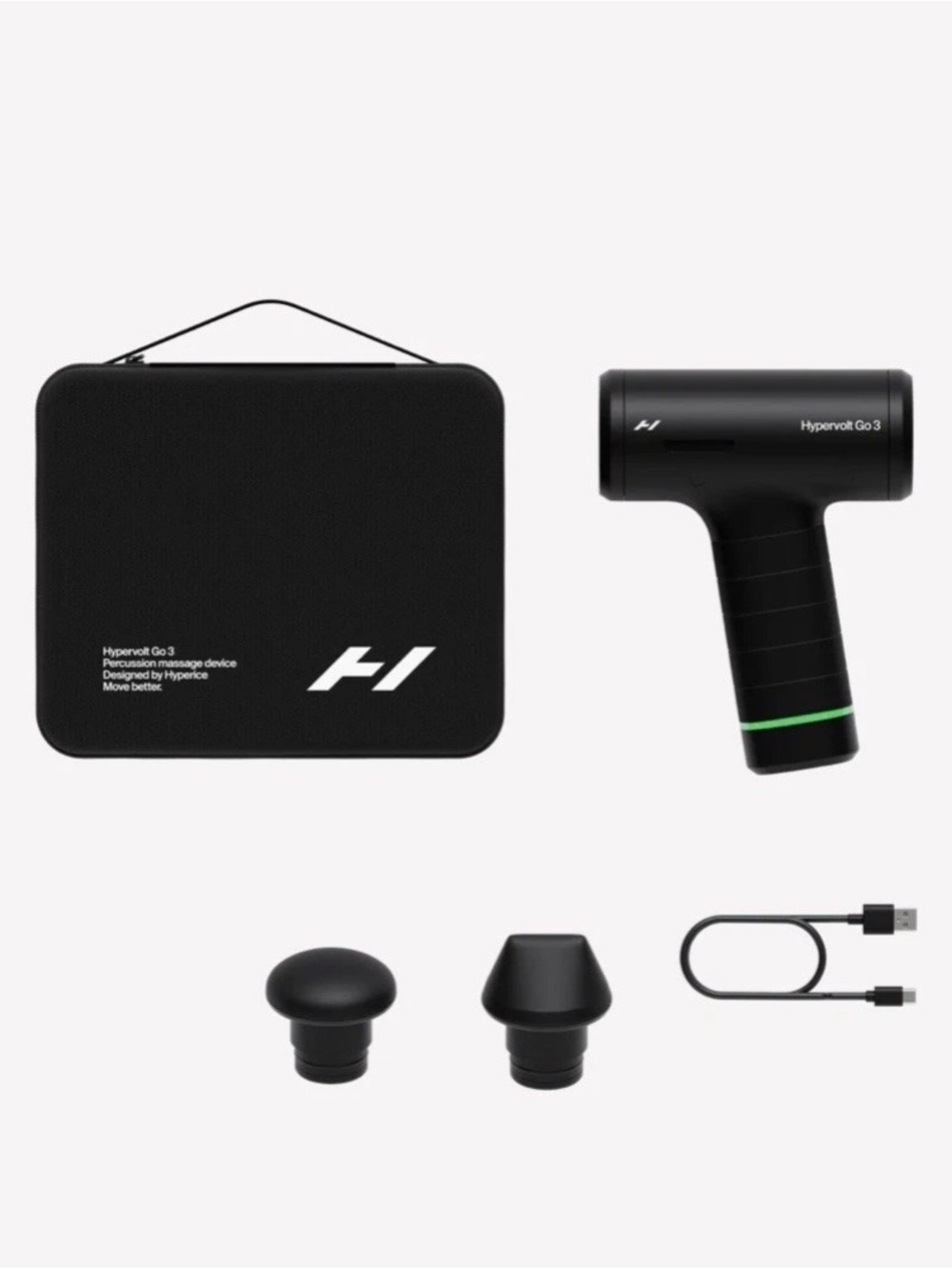 Hypervolt Go 3 Portable Massage Gun - Black